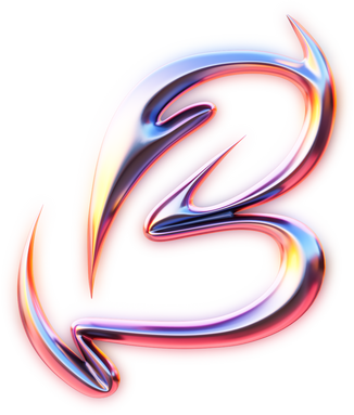 Dreamy Digital Gothic Letter B